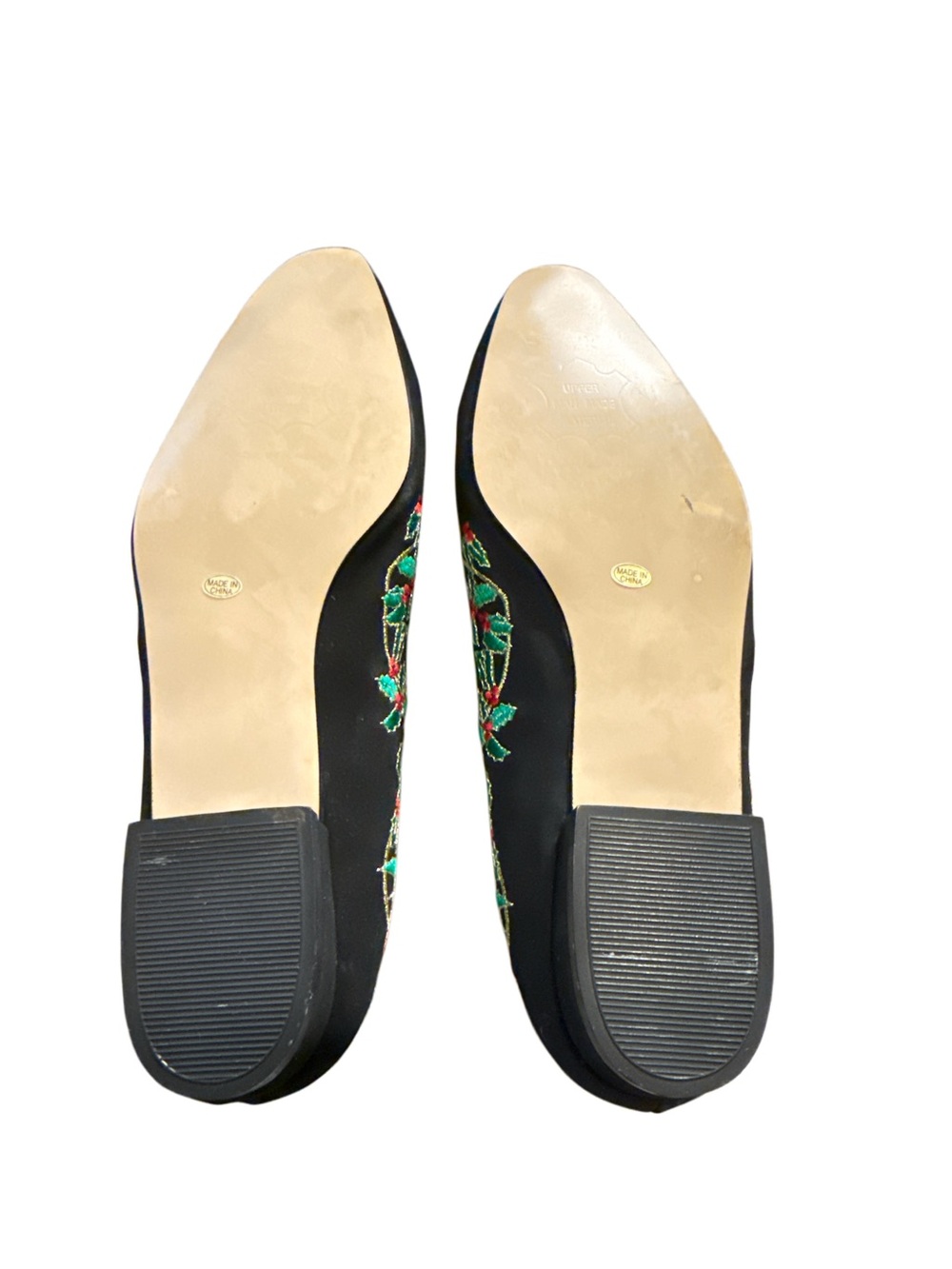 J. RENEE BLACK VELVET CHRISTMAS FLATS - Picture 6 of 6